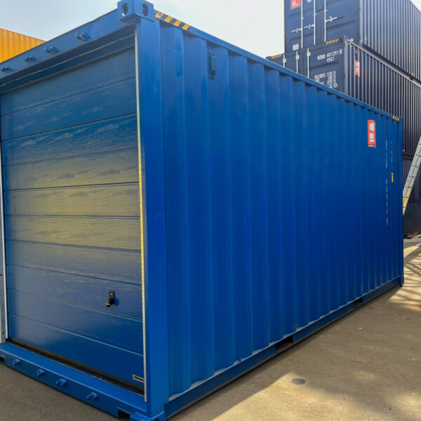 Garaje contenedor 20'HC con puertas seccionales Hörmann